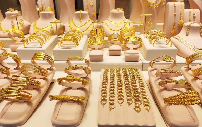 Beautiful body jewelry collection and display